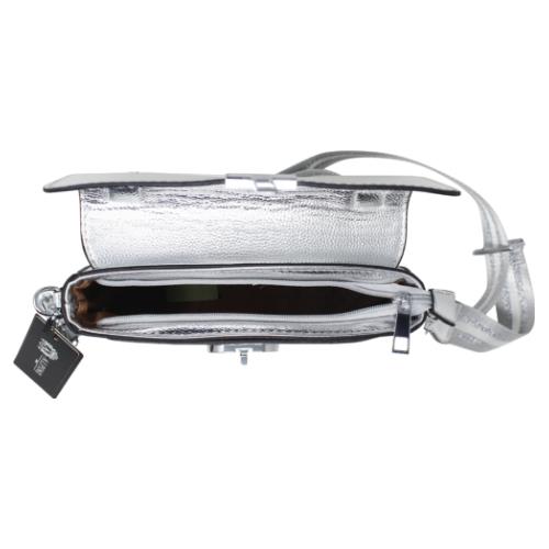 Chic Ladies Metallic Satchel Bag with Adjustable Crossbody Strap, Small Purse - Picture 8 of 32