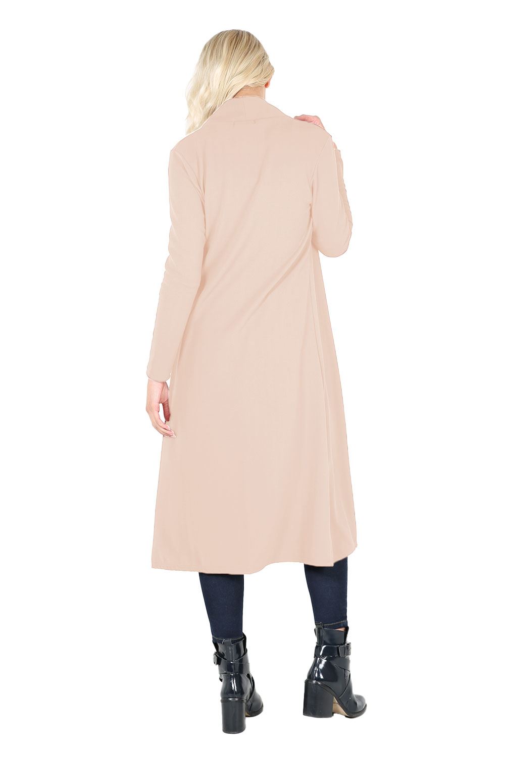 Plain Band Full Sleeves Oversize Baggy Open Front Duster Womens Cardigan - Picture 41 of 51