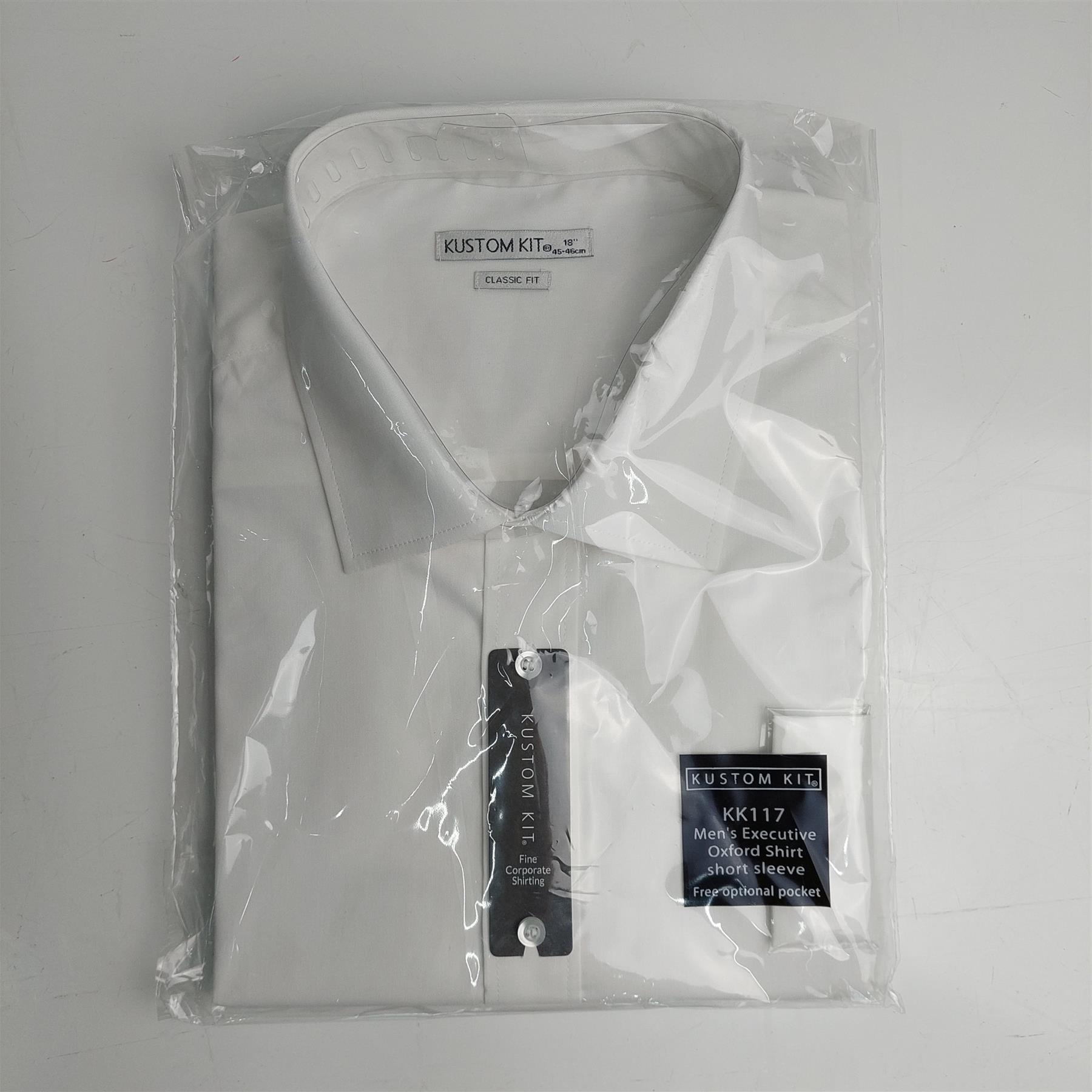 Mens Short Sleeve Shirt Oxford Easy Iron Classic Formal Workwear Smart 14-19H - Picture 18 of 30