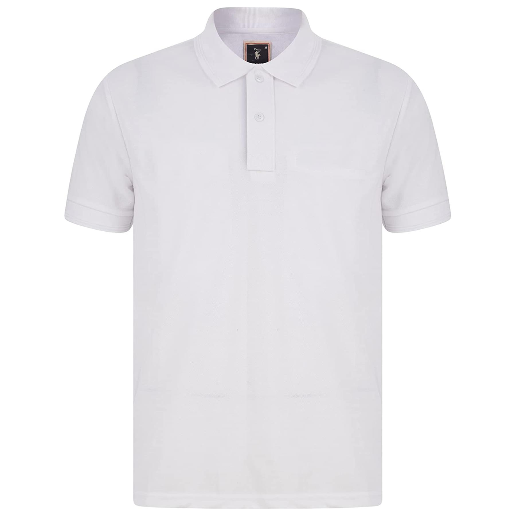 Mens Casual Polo Short Sleeve Collar Golf Fashion T-Shirt Pique Breathable Top - Picture 14 of 18