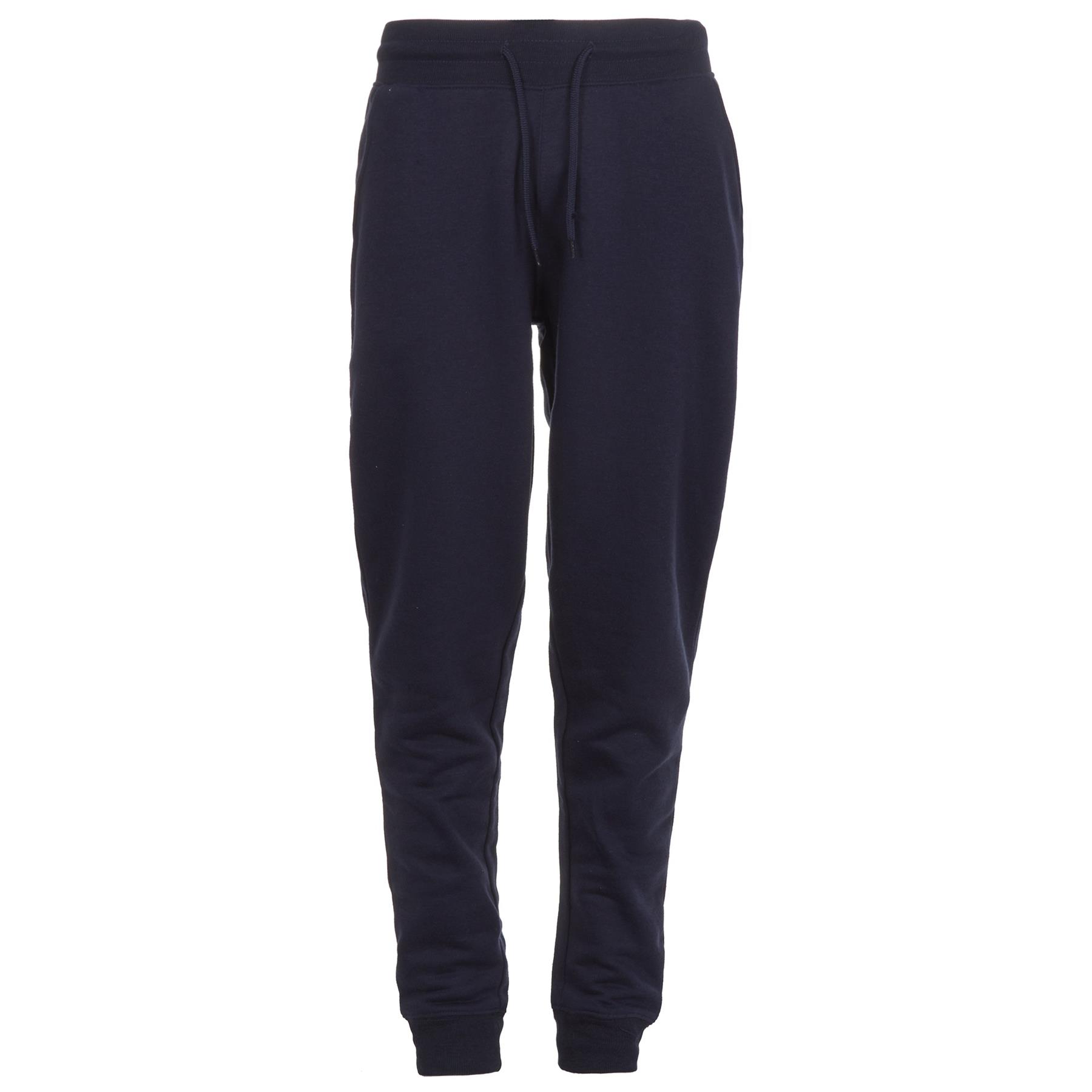 Mens Joggers Soft Fleece Jogging Bottoms Cuffed Sweatpants Casual Gym Track Pant - Picture 6 of 16