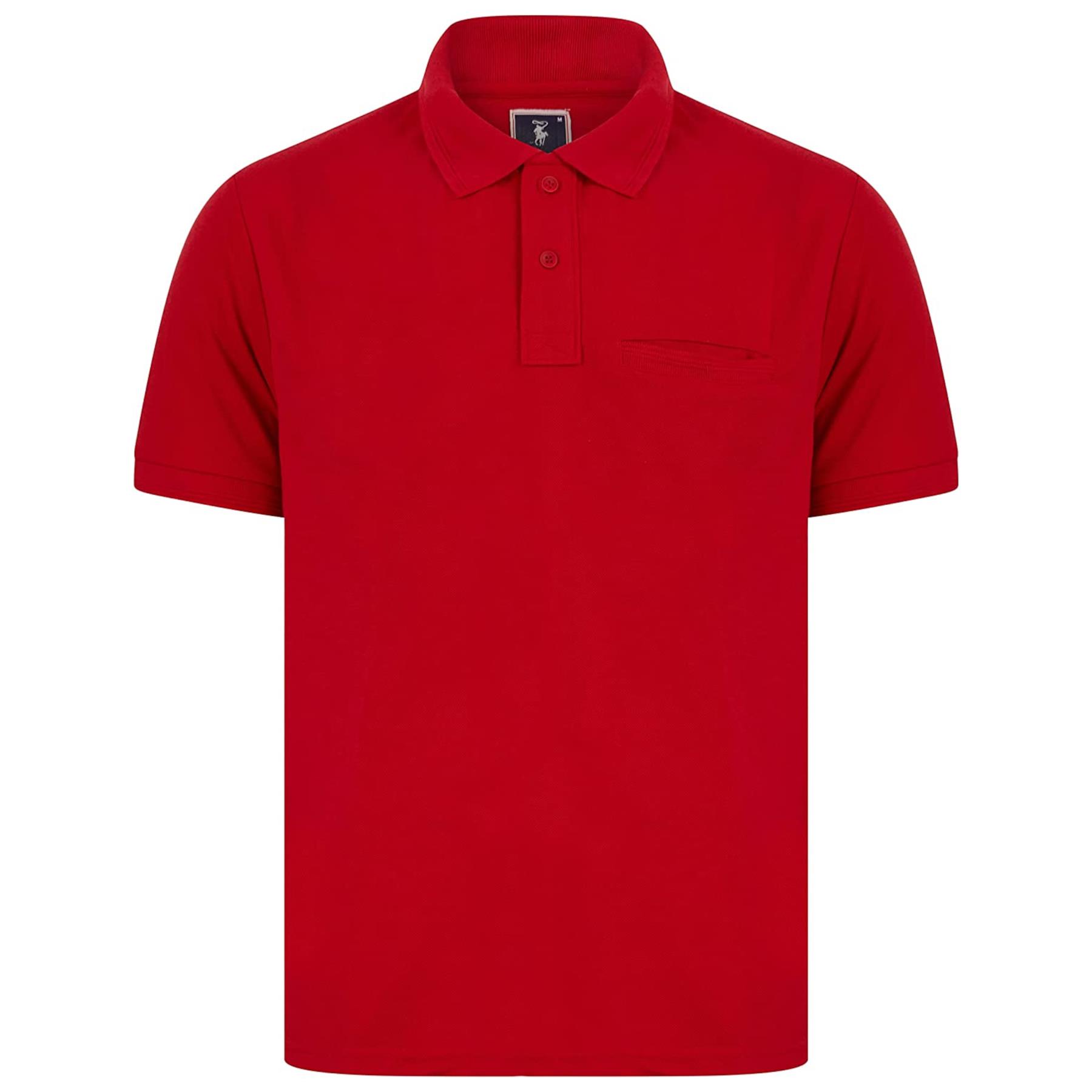 Mens Casual Polo Short Sleeve Collar Golf Fashion T-Shirt Pique Breathable Top - Picture 9 of 18