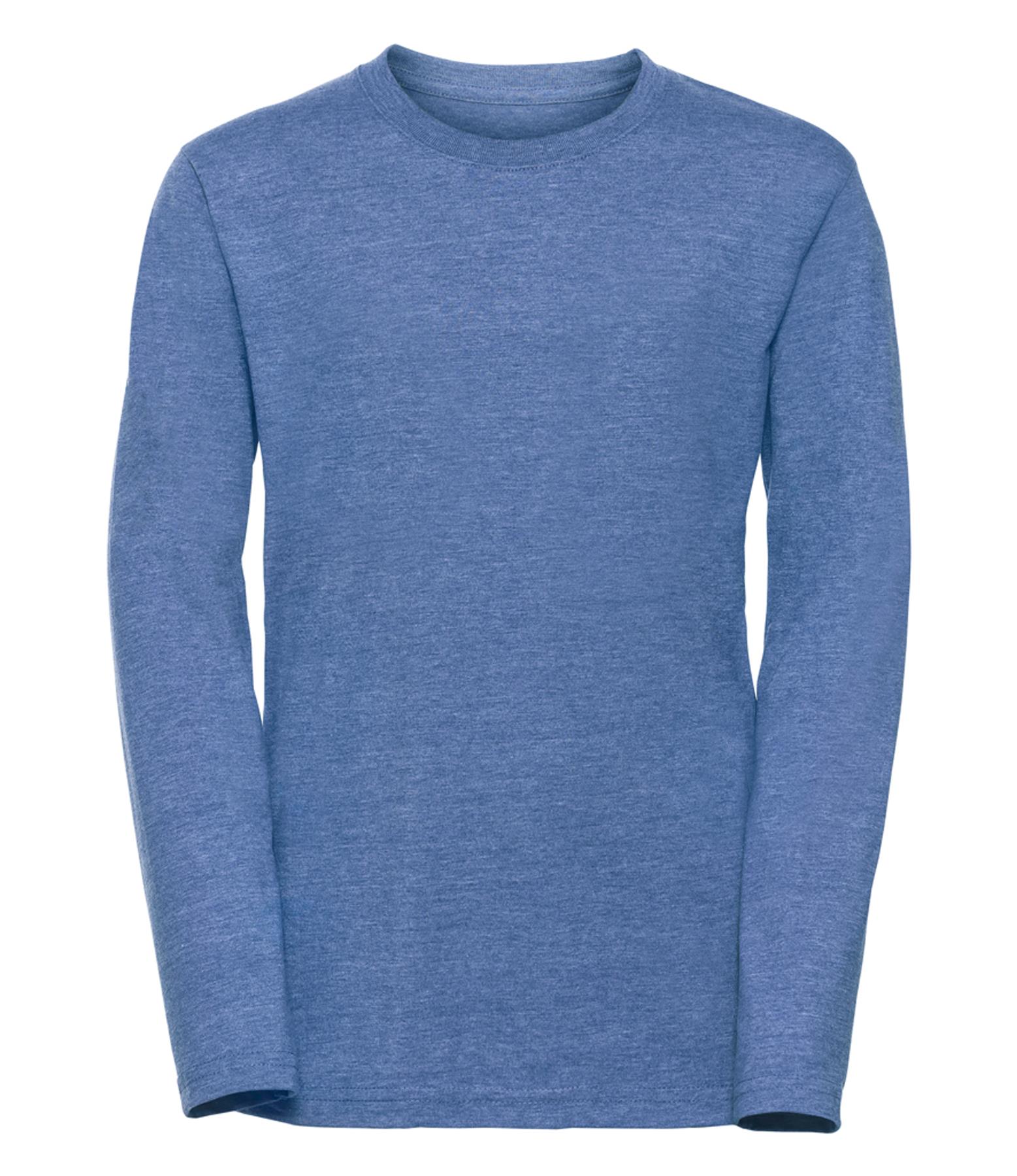 Kids Boys Girls Long Sleeve Tshirts Tops Plain Jersey Crew Neck Basic Casual - Picture 9 of 13