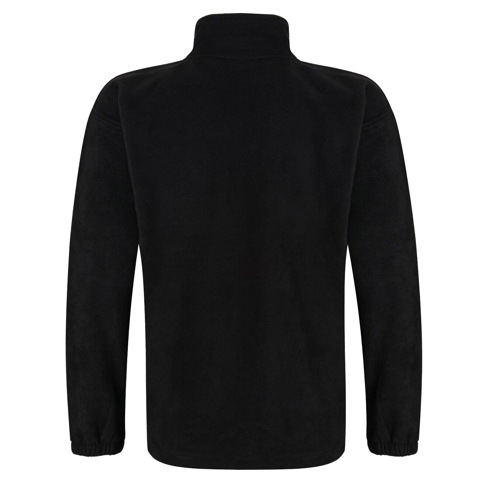 Mens Fleece Jacket Full Zip Up Polar Work Warm Anti Pill Outdoor Coat Top Pocket - Picture 12 of 23