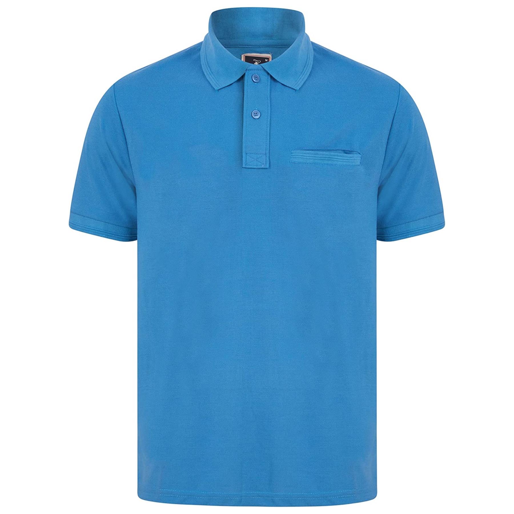 Mens Casual Polo Short Sleeve Collar Golf Fashion T-Shirt Pique Breathable Top - Picture 7 of 18
