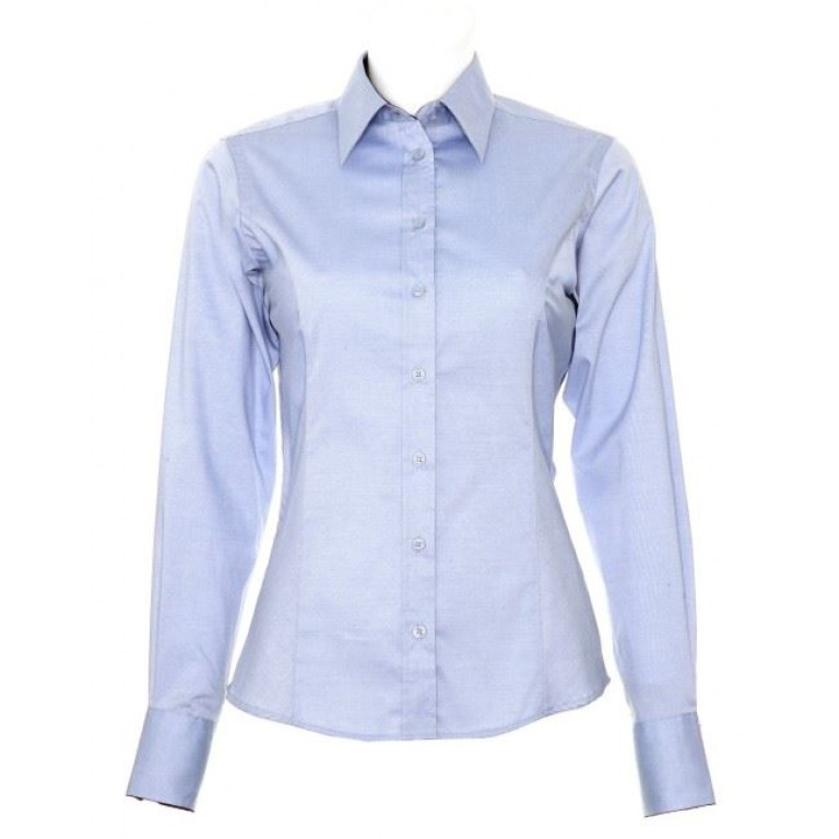 Ladies Womens Long Sleeve Blouses Office Shirts Work Formal Smart Top Size 8-26