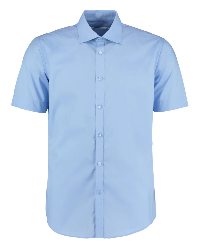 Mens Short Sleeve Shirt Oxford Easy Iron Classic Formal Workwear Smart 14-19H - Picture 13 of 30