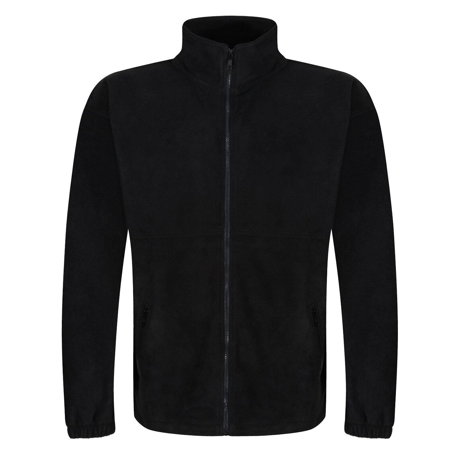 Mens Fleece Jacket Full Zip Up Polar Work Warm Anti Pill Outdoor Coat Top Pocket - Picture 11 of 23