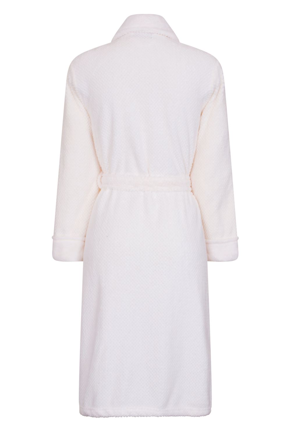 Ladies Luxurious Soft Dressing Gown Hooded Plain Fluffy Snuggle Fleece Warm Robe eBay