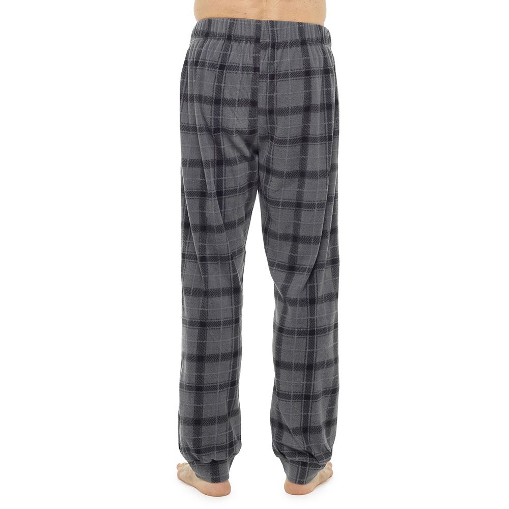 Mens Lounge Pyjama Pj Pant Bottom Tartan Check Plain Nightwear Soft