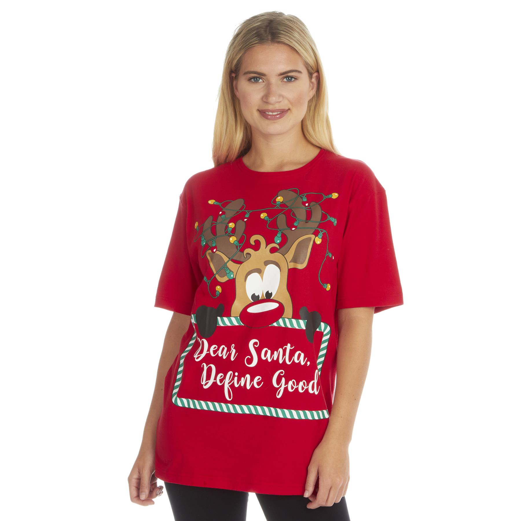 thumbnail image 2 of Christmas Shirts For Women Plus Size Funny 3/4 Sleeve Henley V Neck 2 of 12