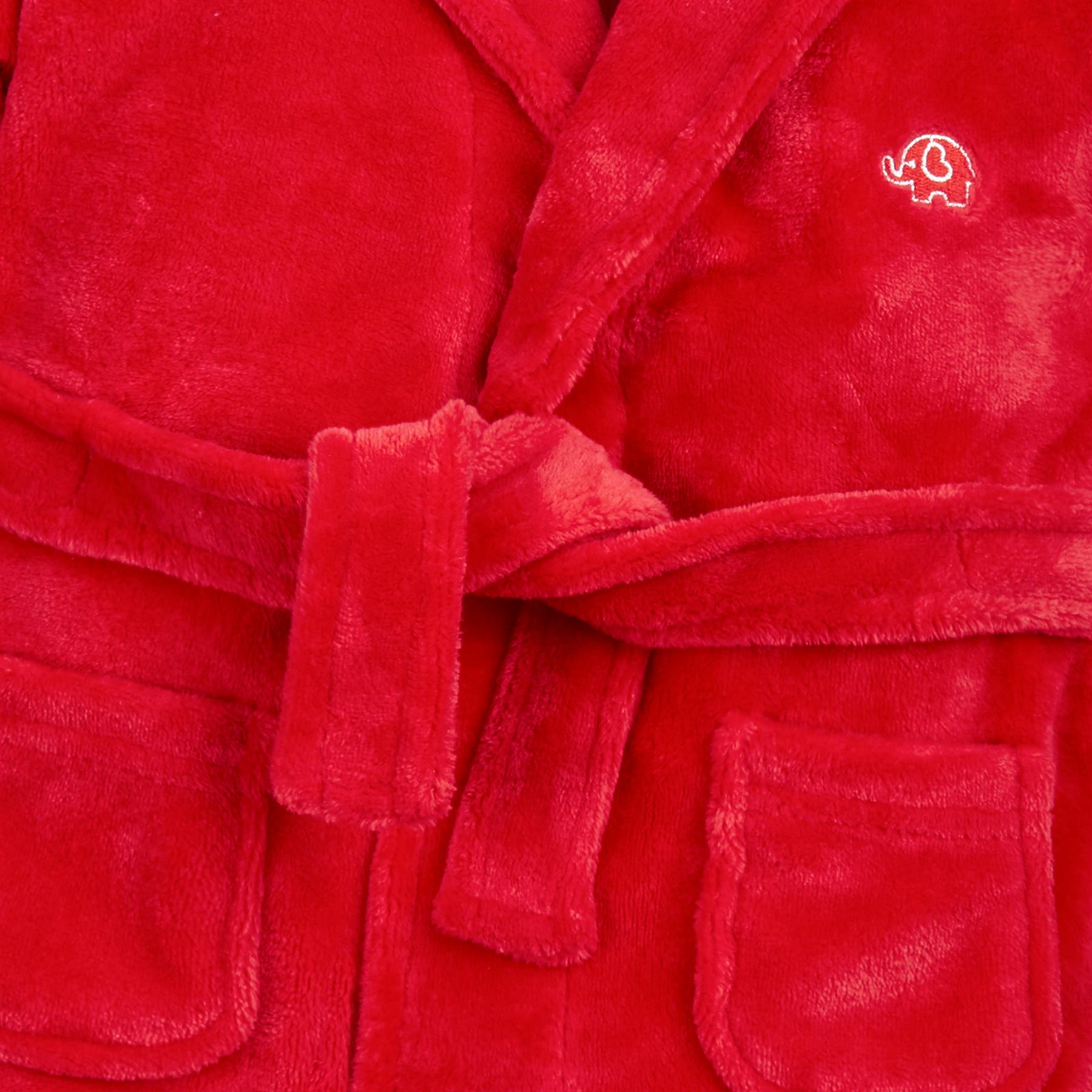 Baby Boy Girl Babies Dressing Gown Robe Plush Fleece Velvet Soft Cosy Warm Gift