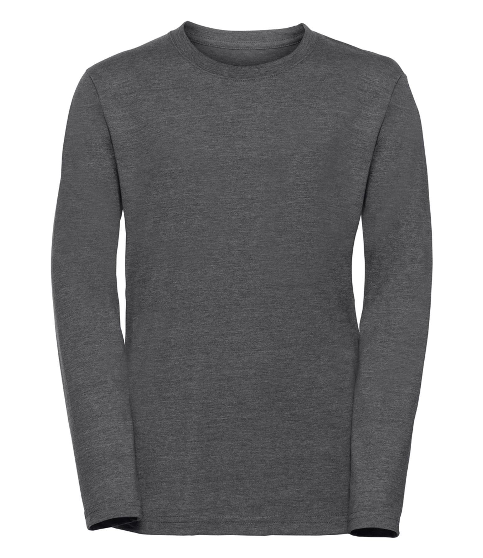 Kids Boys Girls Long Sleeve Tshirts Tops Plain Jersey Crew Neck Basic Casual - Picture 6 of 13