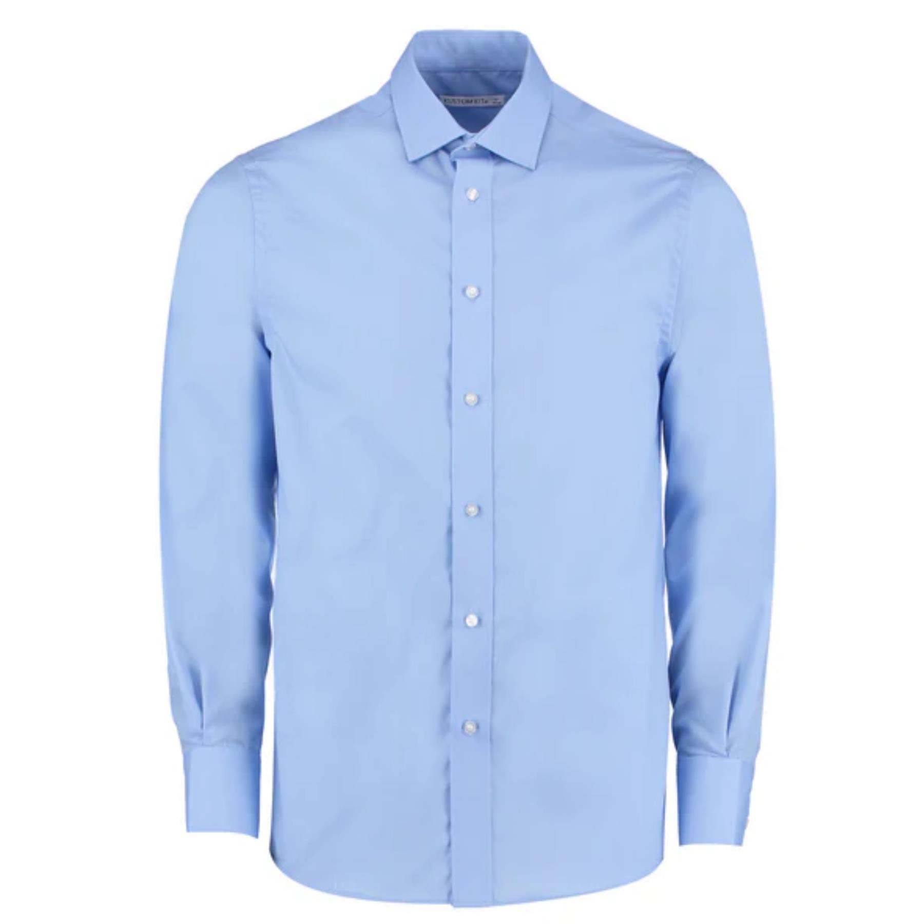 Mens Long Sleeve Shirt Oxford Easy Iron Classic Formal Workwear Smart 14-19H