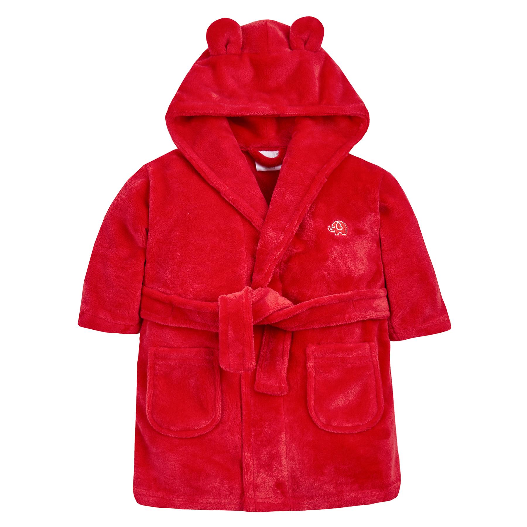 Baby Boy Girl Babies Dressing Gown Robe Plush Fleece Velvet Soft Cosy Warm Gift