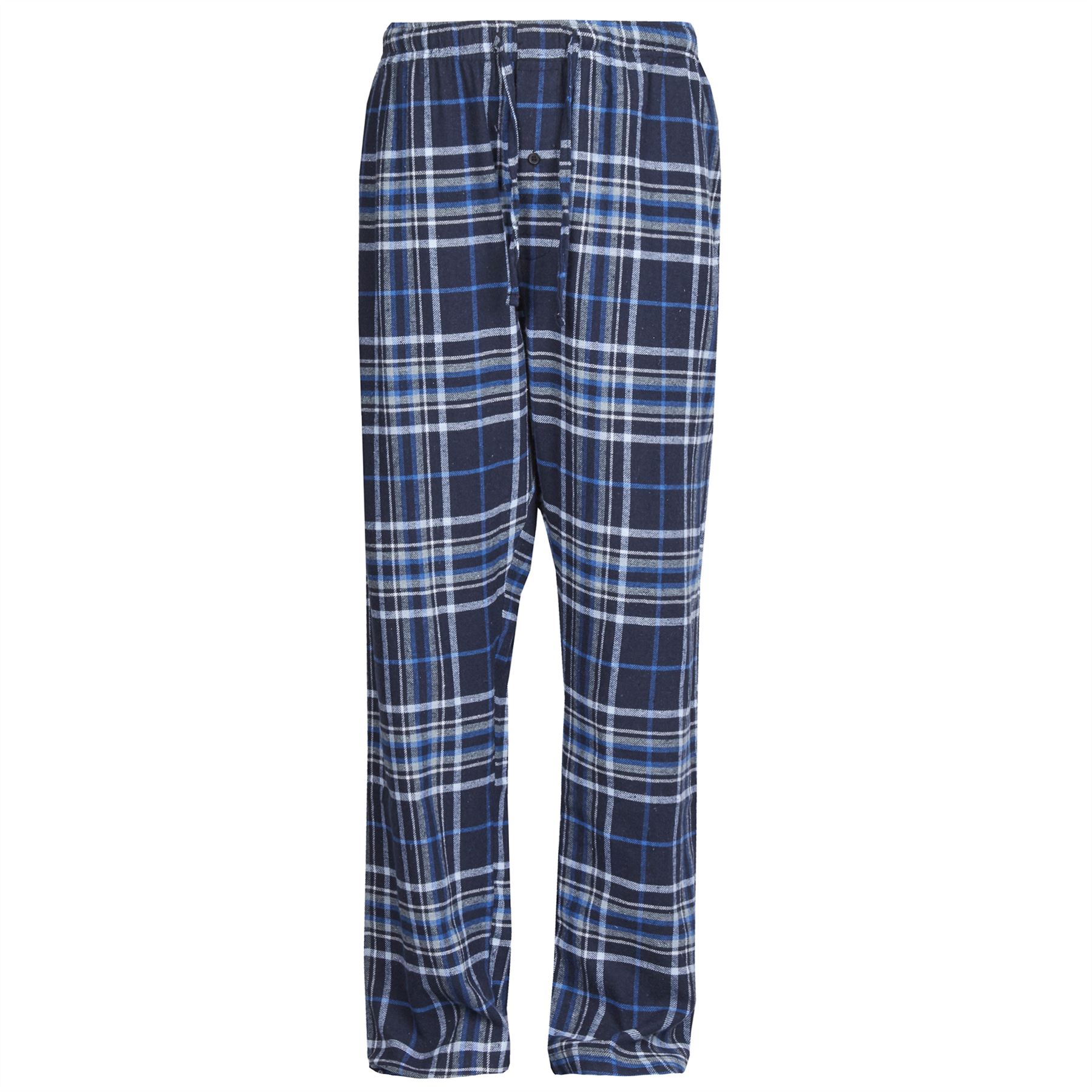 Mens Pyjamas Lounge Pants Cotton Flannel Bottoms Trouser Nightwear PJs