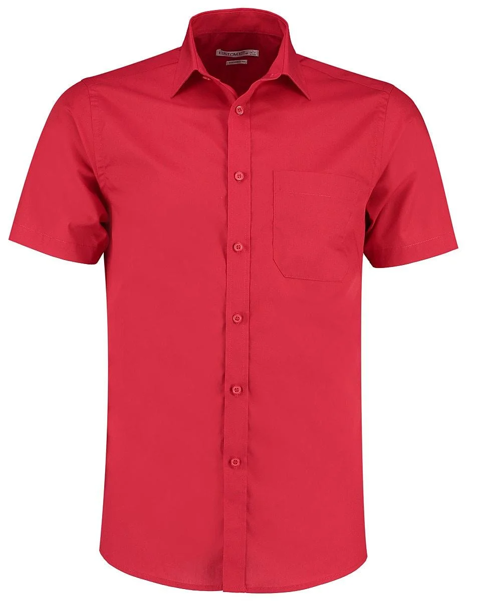 Mens Short Sleeve Shirt Oxford Easy Iron Classic Formal Workwear Smart 14-19H