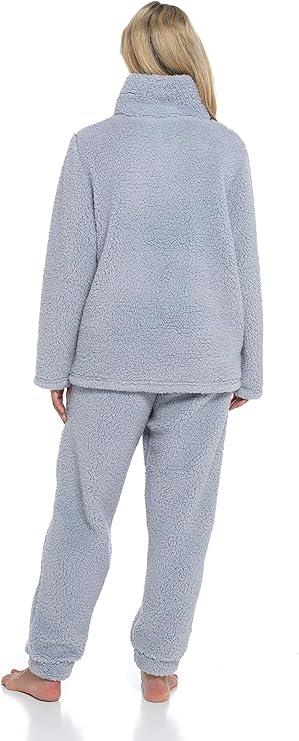 Womens Twosie Pyjamas Sets Fleece Cosy Ladies Novelty Loungewear Gift Nightwear - Picture 11 of 24