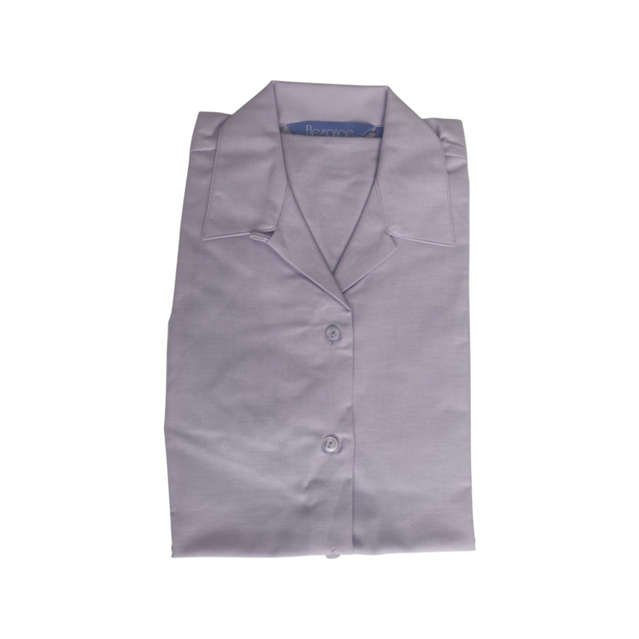Ladies Womens Short Sleeve Blouses Office Shirts Work Formal Smart Top Size 8-26 - Picture 35 of 44