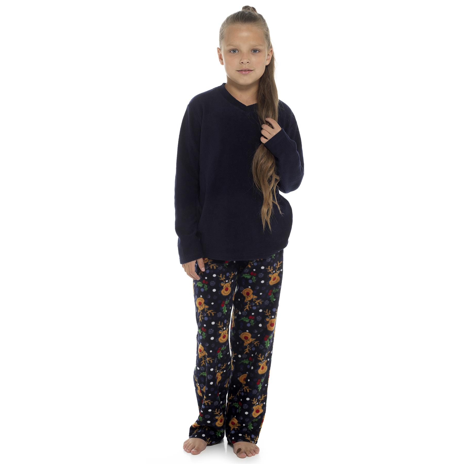 Unisex All in One Christmas Hooded Pyjamas Xmas Loungewear Couples Matching PJs - Picture 30 of 41