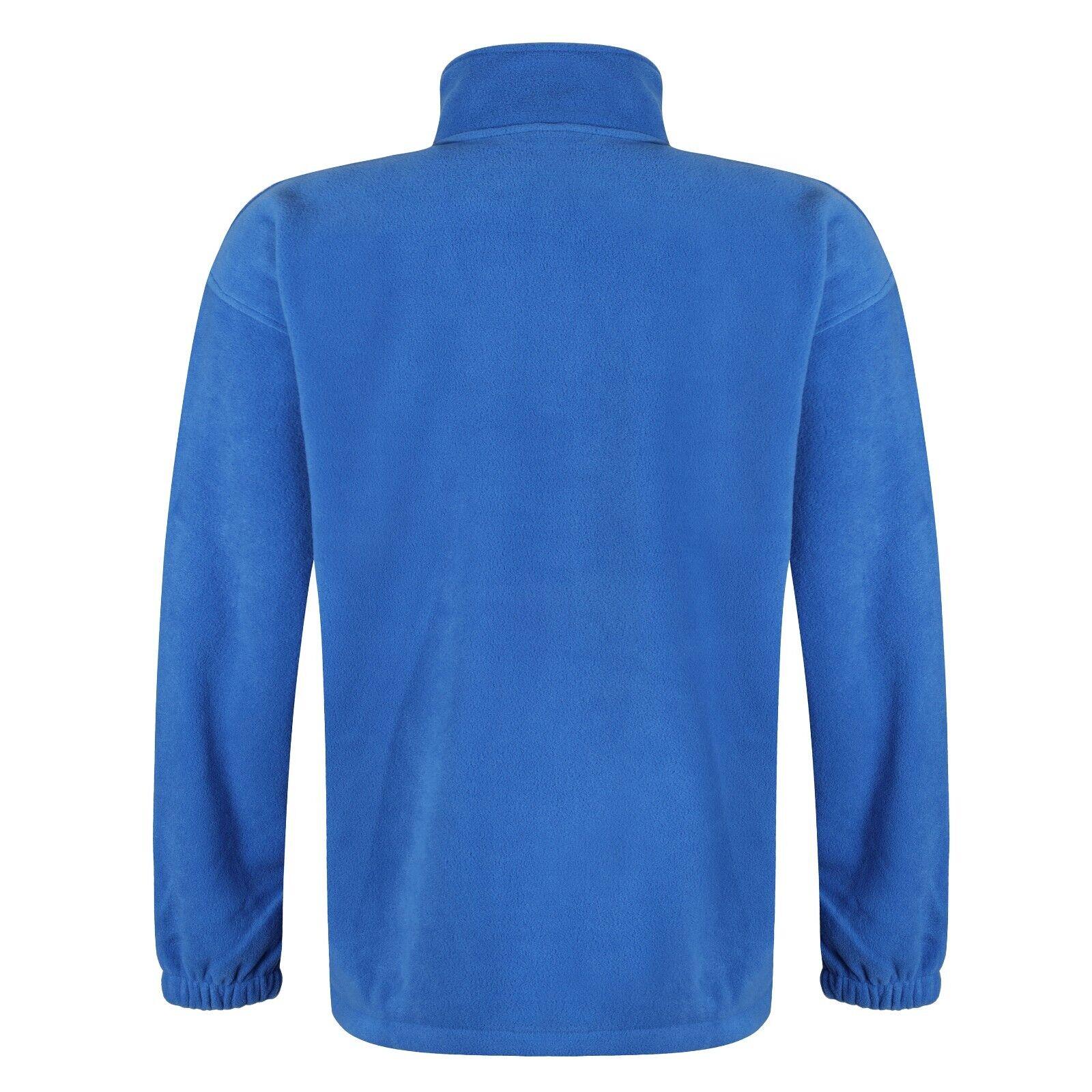 Mens Fleece Jacket Full Zip Up Polar Work Warm Anti Pill Outdoor Coat Top Pocket - Picture 16 of 23