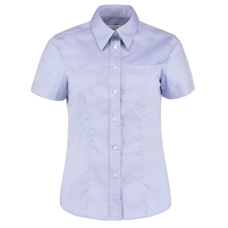 Ladies Womens Short Sleeve Blouses Office Shirts Work Formal Smart Top Size 8-26 - Picture 4 of 44