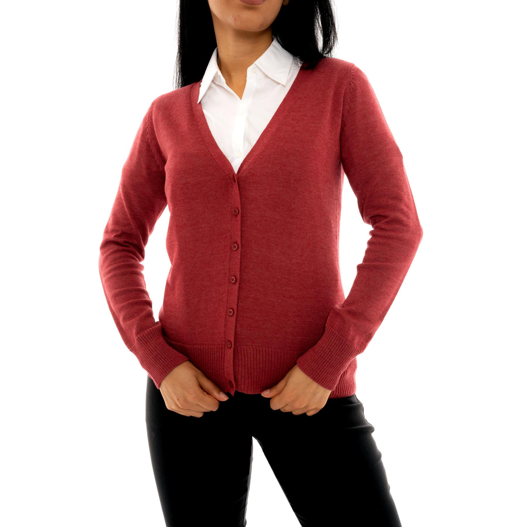 Back to School Girls Cardigan V Neck Smart Formal Fine Knitwear Jumper Cardi UK - Picture 12 of 12