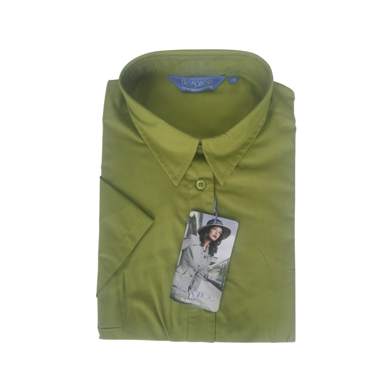 Ladies Womens Short Sleeve Blouses Office Shirts Work Formal Smart Top Size 8-26 - Picture 32 of 44