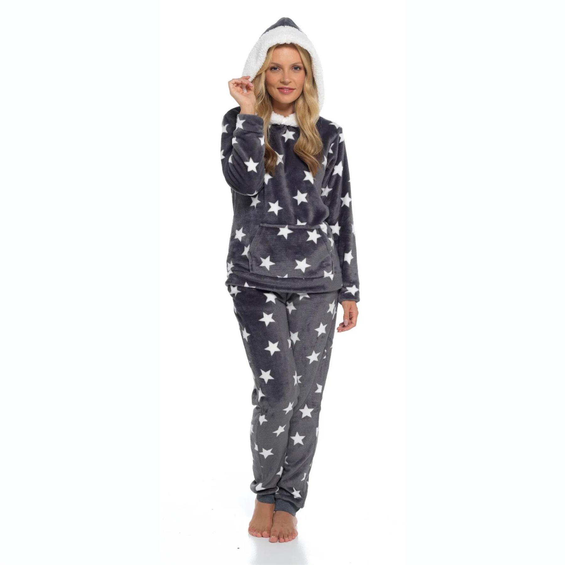Womens Twosie Pyjamas Sets Fleece Cosy Ladies Novelty Loungewear Gift Nightwear - Picture 14 of 24