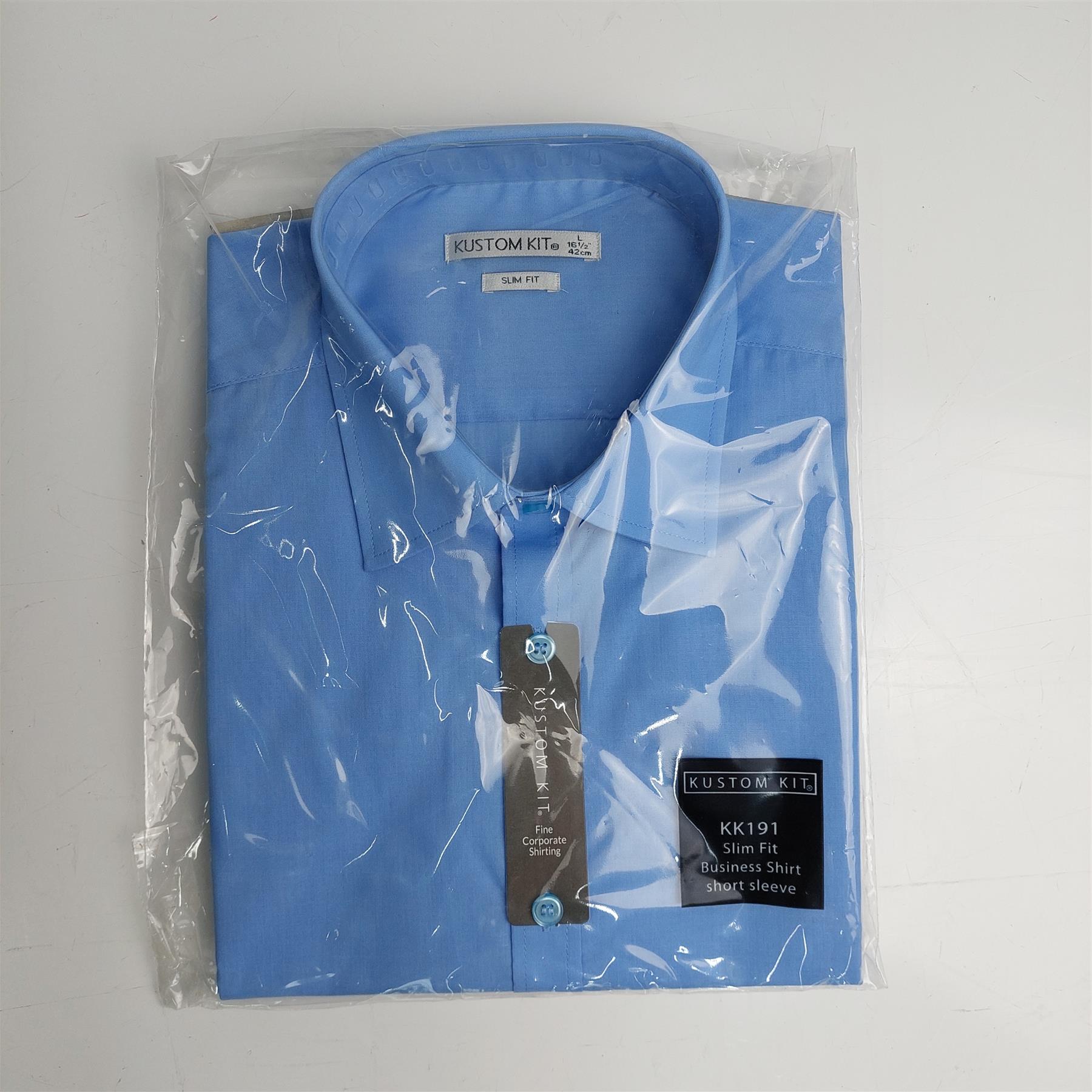 Mens Short Sleeve Shirt Oxford Easy Iron Classic Formal Workwear Smart 14-19H - Picture 14 of 30