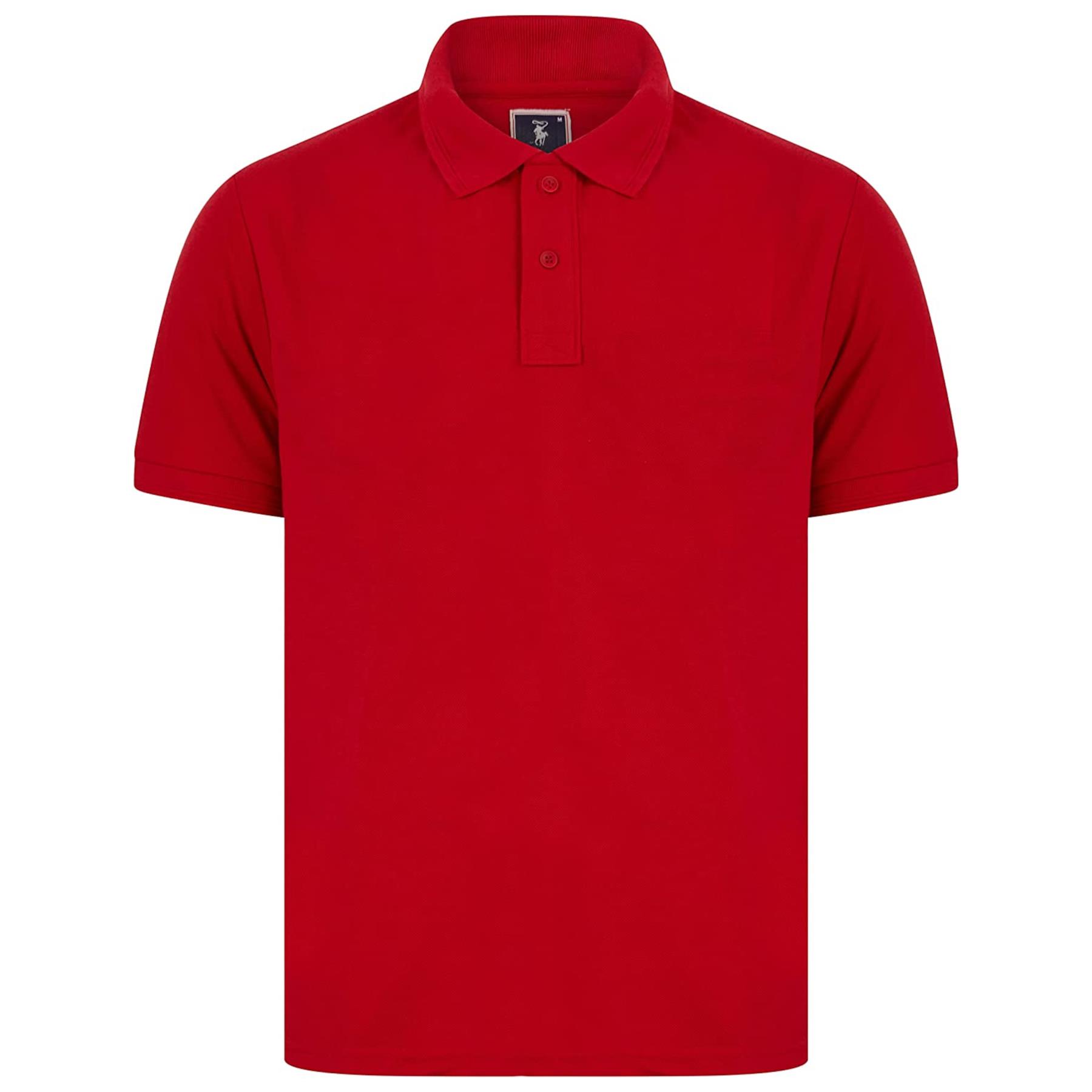 Mens Casual Polo Short Sleeve Collar Golf Fashion T-Shirt Pique Breathable Top - Picture 17 of 18