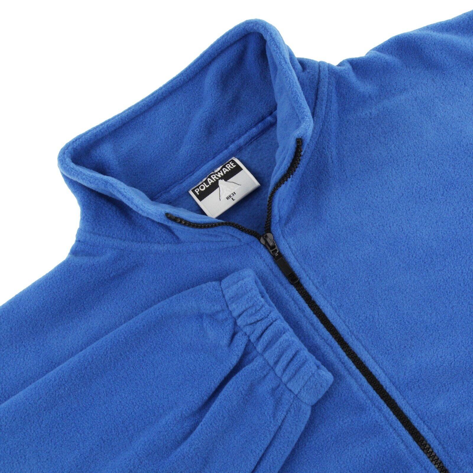Mens Fleece Jacket Full Zip Up Polar Work Warm Anti Pill Outdoor Coat Top Pocket - Picture 17 of 23