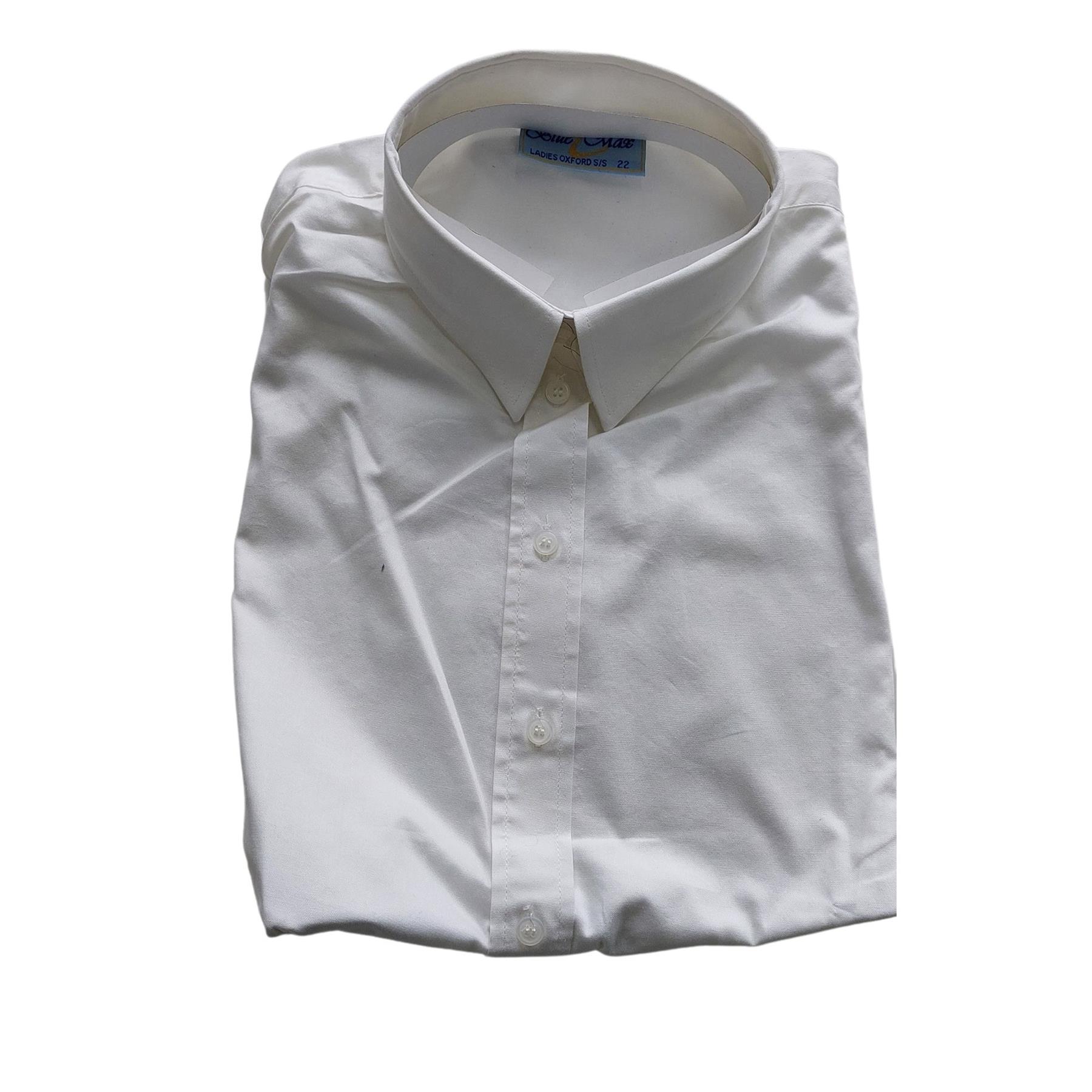 Ladies Womens Short Sleeve Blouses Office Shirts Work Formal Smart Top Size 8-26 - Picture 37 of 44