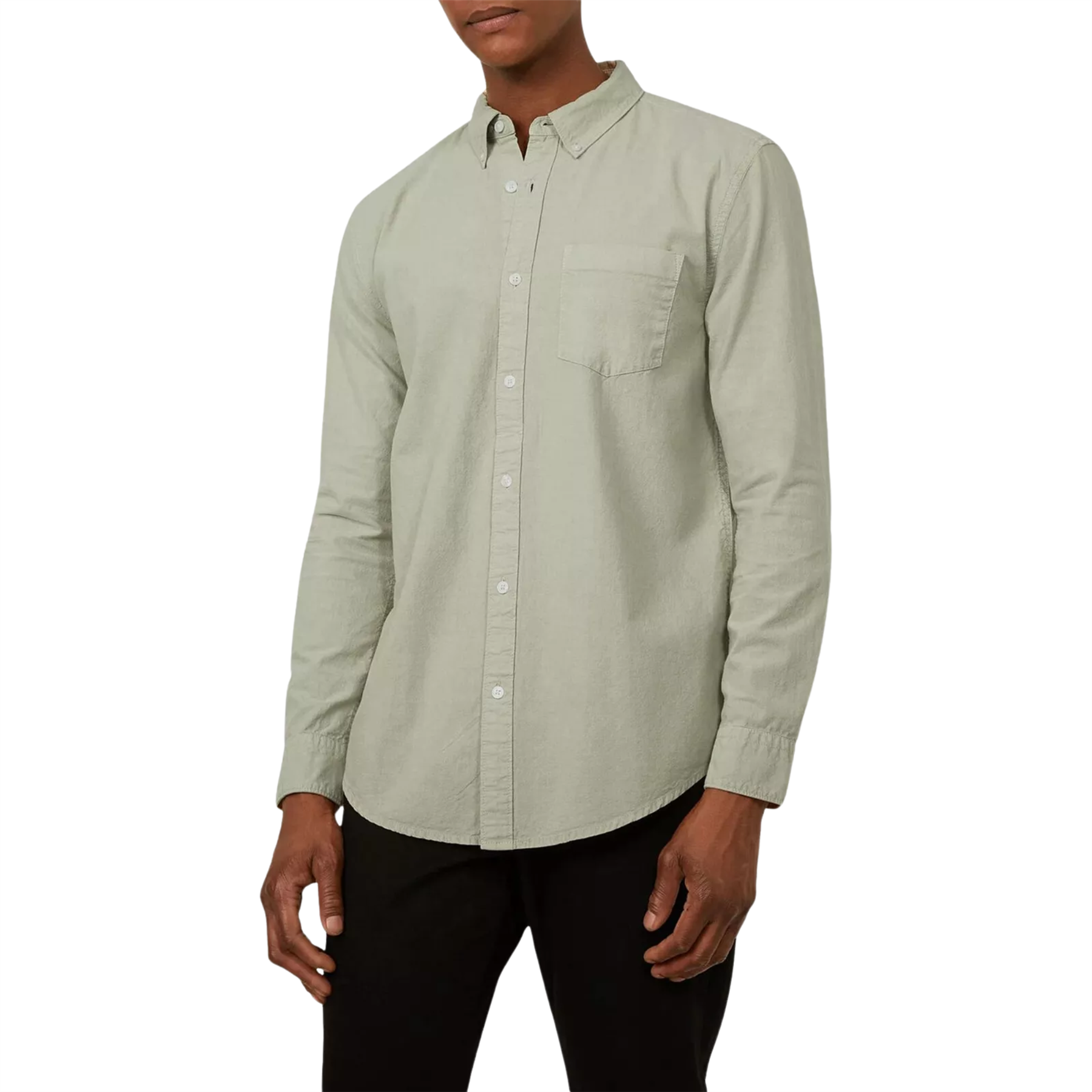 Mens Long Sleeve Shirt Oxford Easy Iron Classic Formal Workwear Smart 14-19H