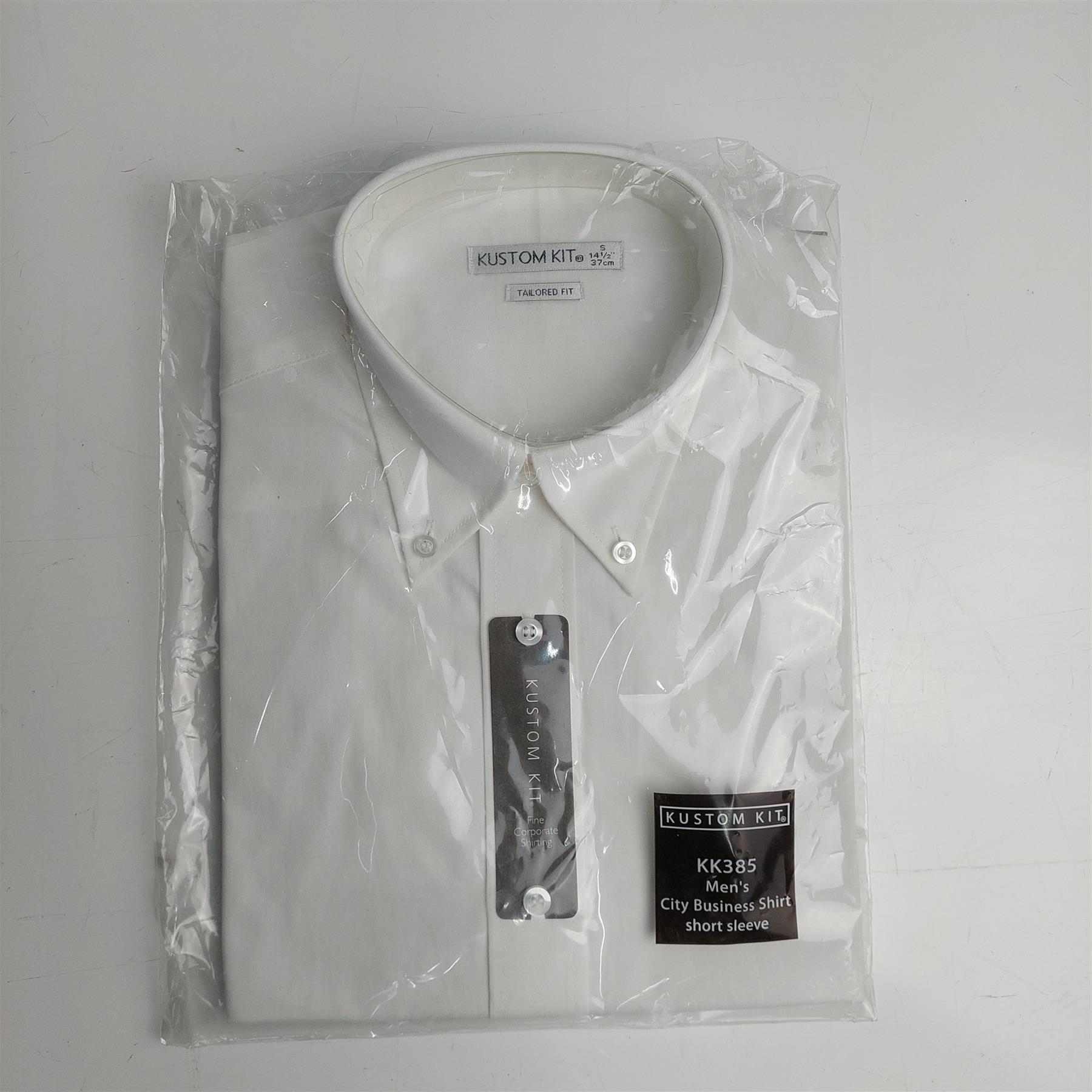 Mens Short Sleeve Shirt Oxford Easy Iron Classic Formal Workwear Smart 14-19H - Picture 8 of 30