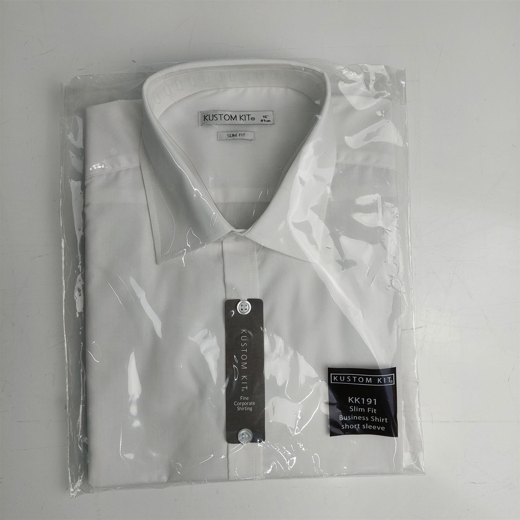 Mens Short Sleeve Shirt Oxford Easy Iron Classic Formal Workwear Smart 14-19H - Picture 12 of 30