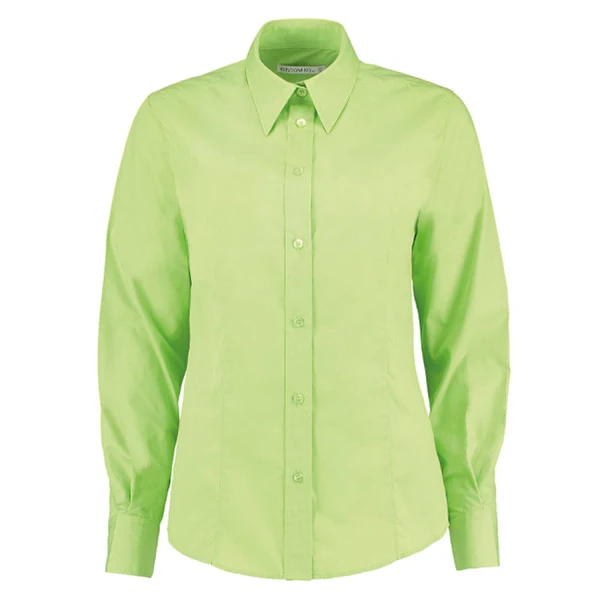 Ladies Womens Long Sleeve Blouses Office Shirts Work Formal Smart Top Size 8-26