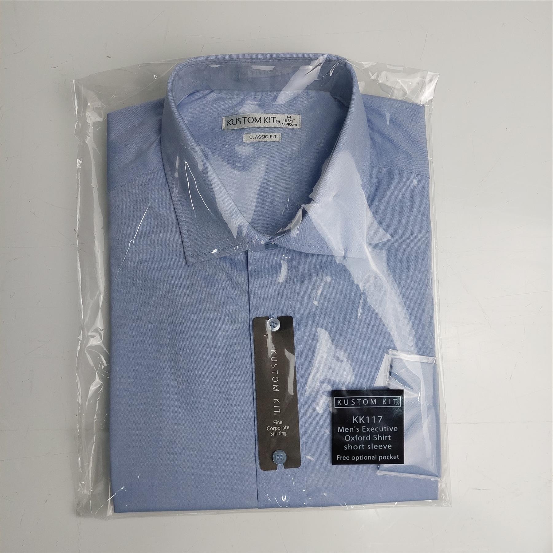 Mens Short Sleeve Shirt Oxford Easy Iron Classic Formal Workwear Smart 14-19H - Picture 16 of 30