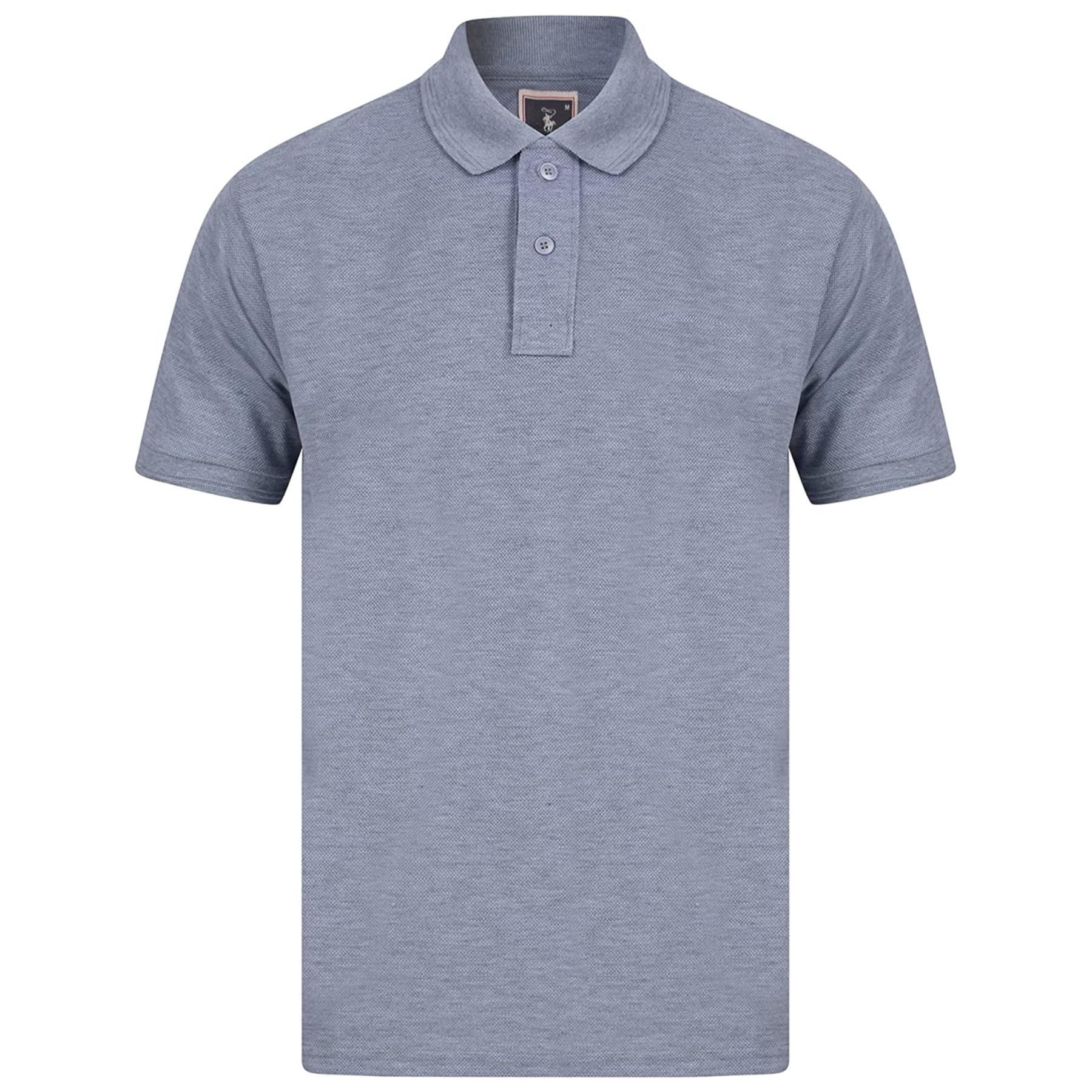 Mens Casual Polo Short Sleeve Collar Golf Fashion T-Shirt Pique Breathable Top - Picture 18 of 18
