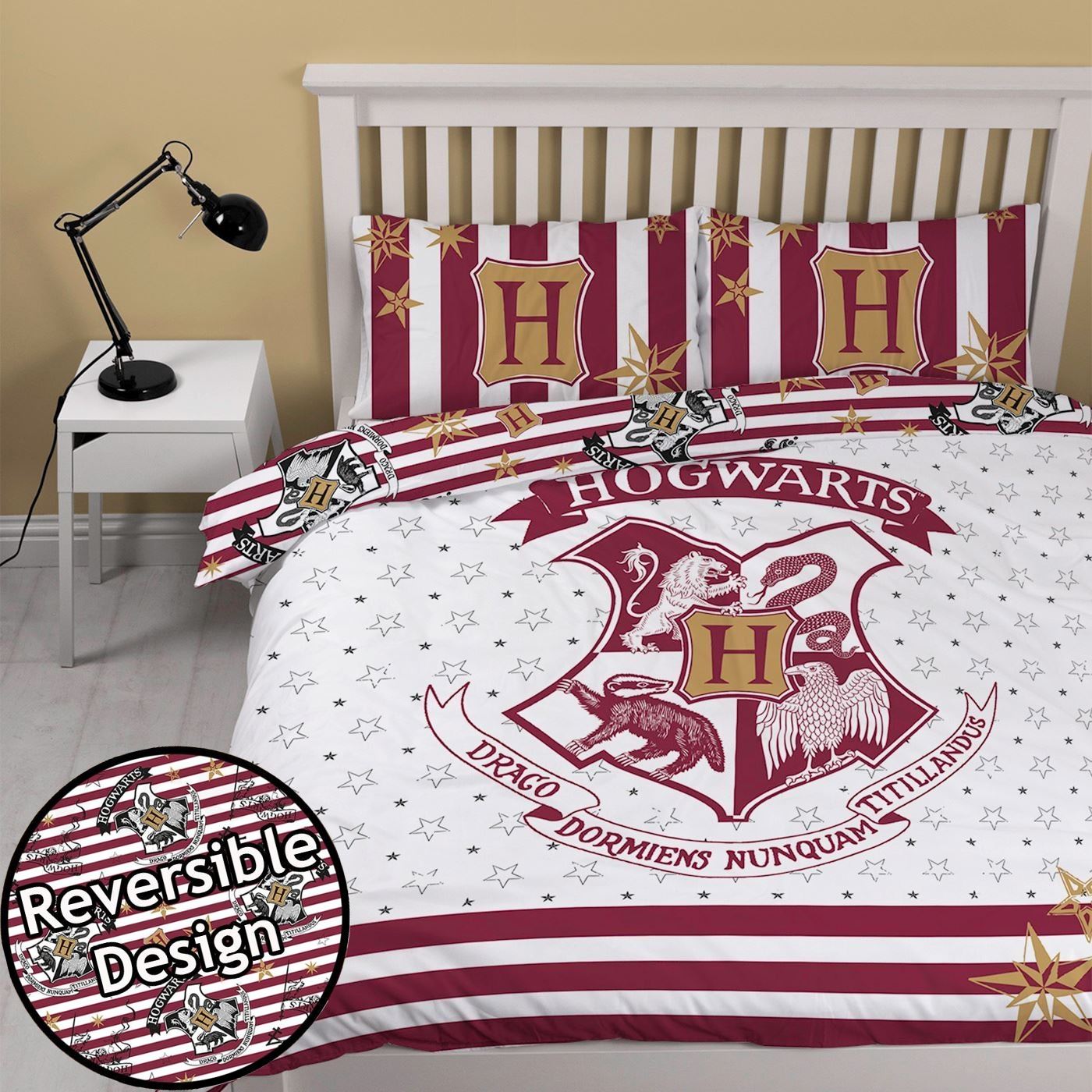 HARRY POTTER Duvet Quilt Cover Bedding Set Single Double Blanket Kids
