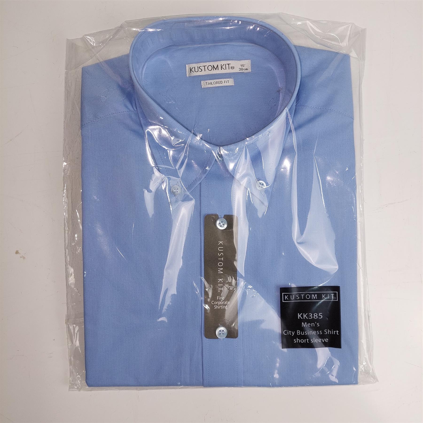 Mens Short Sleeve Shirt Oxford Easy Iron Classic Formal Workwear Smart 14-19H - Picture 4 of 30