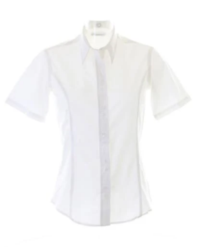 Ladies Womens Short Sleeve Blouses Office Shirts Work Formal Smart Top Size 8-26 - Picture 44 of 44