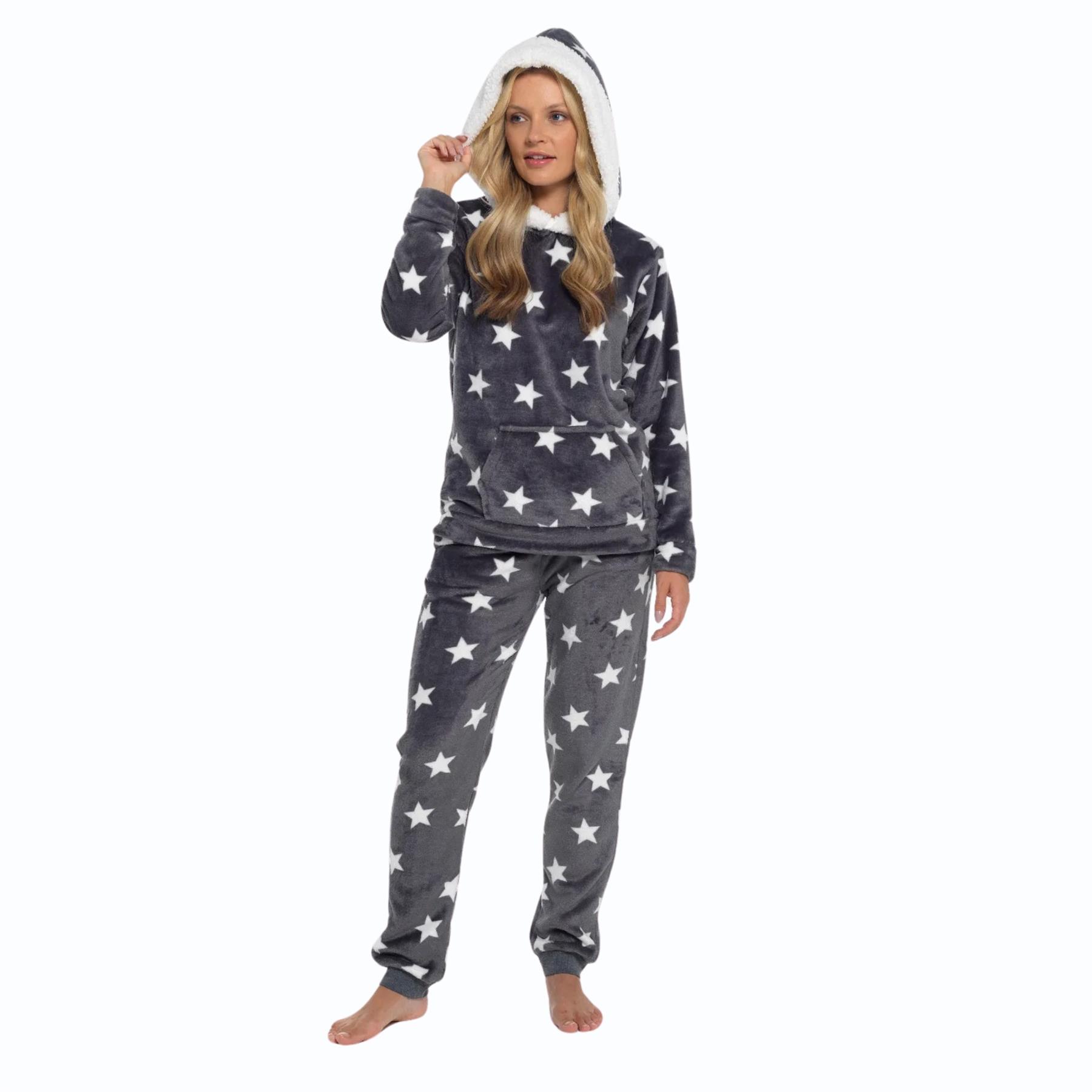 Womens Twosie Pyjamas Sets Fleece Cosy Ladies Novelty Loungewear Gift Nightwear - Picture 13 of 24