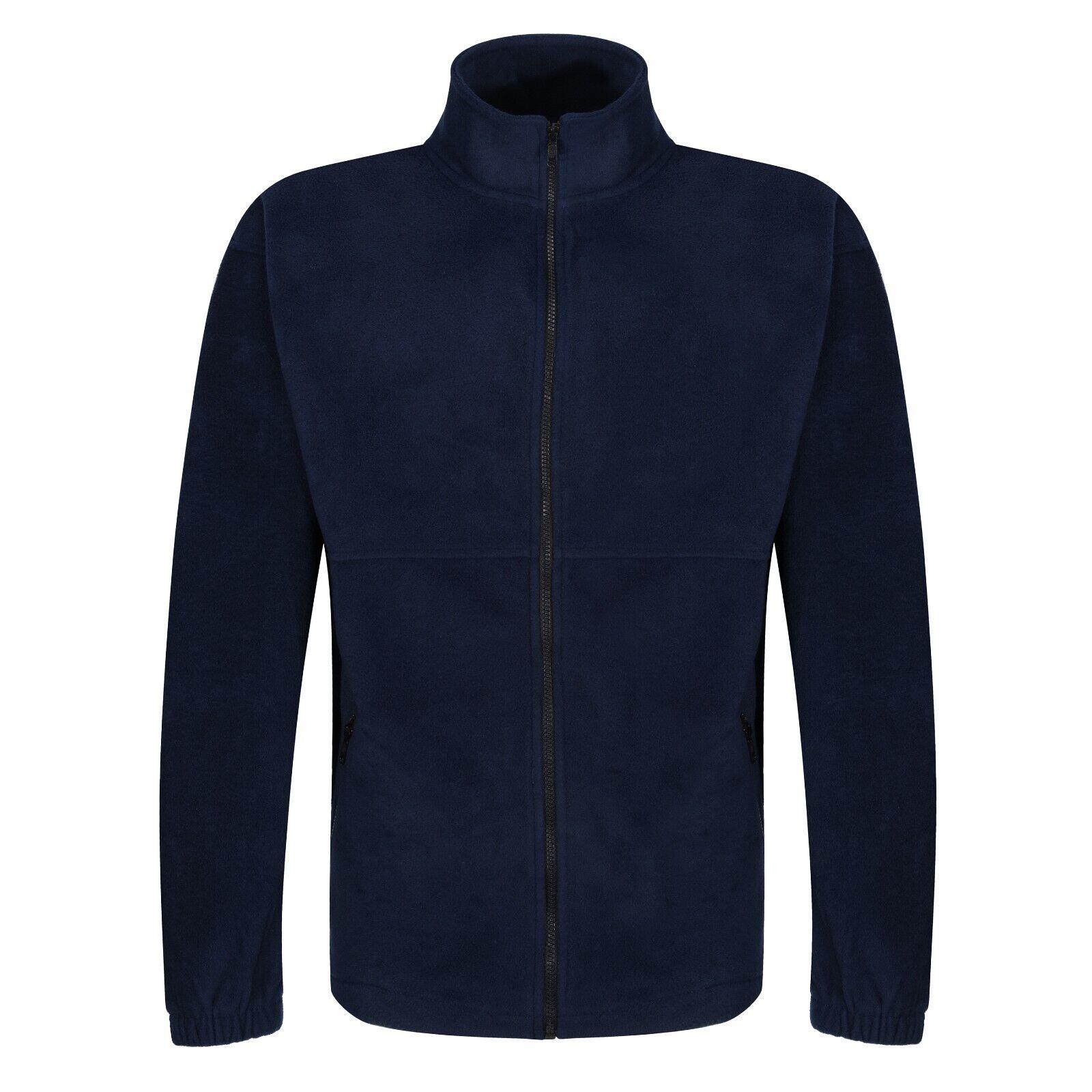 Mens Fleece Jacket Full Zip Up Polar Work Warm Anti Pill Outdoor Coat Top Pocket - Picture 7 of 23