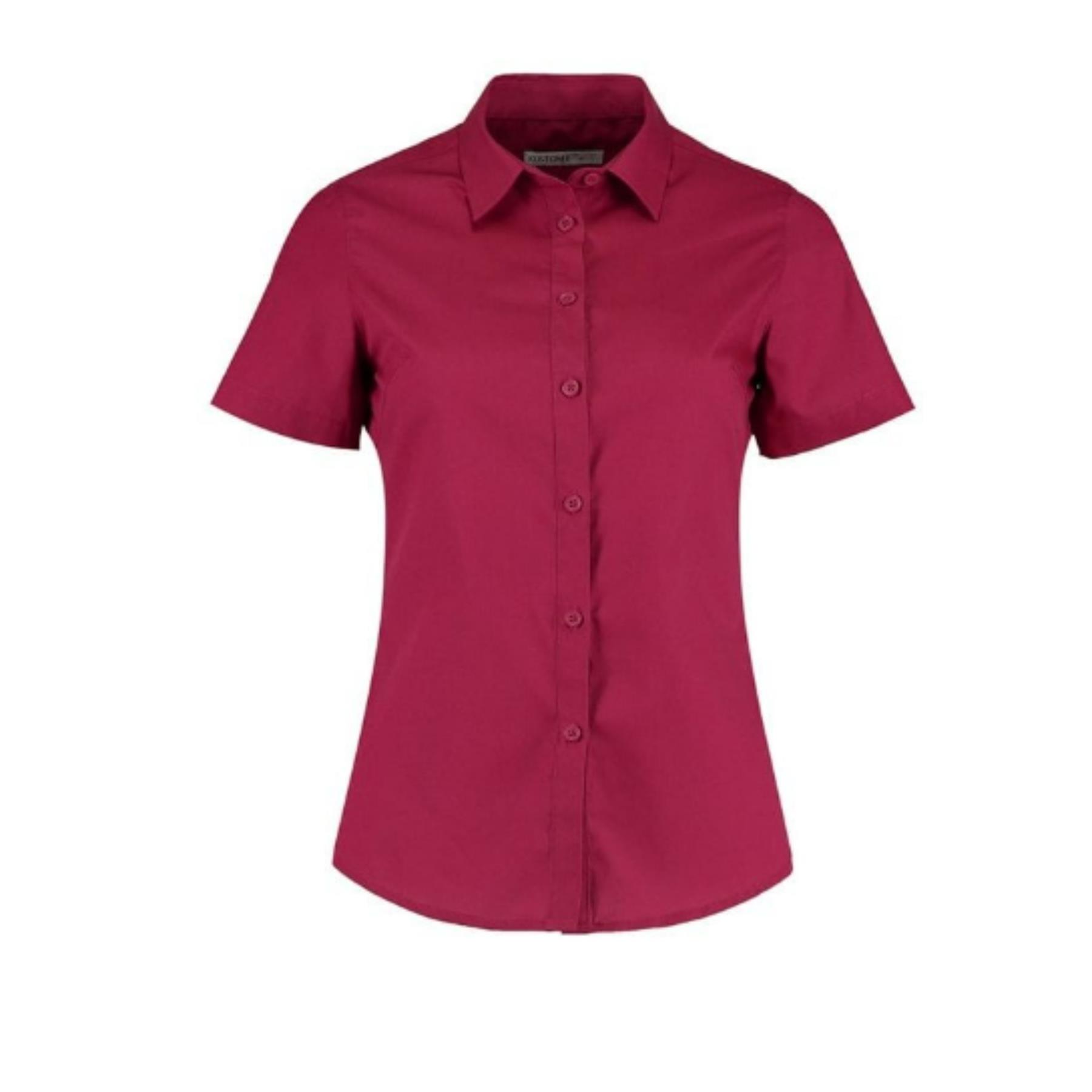 Ladies Womens Short Sleeve Blouses Office Shirts Work Formal Smart Top Size 8-26 - Picture 23 of 44