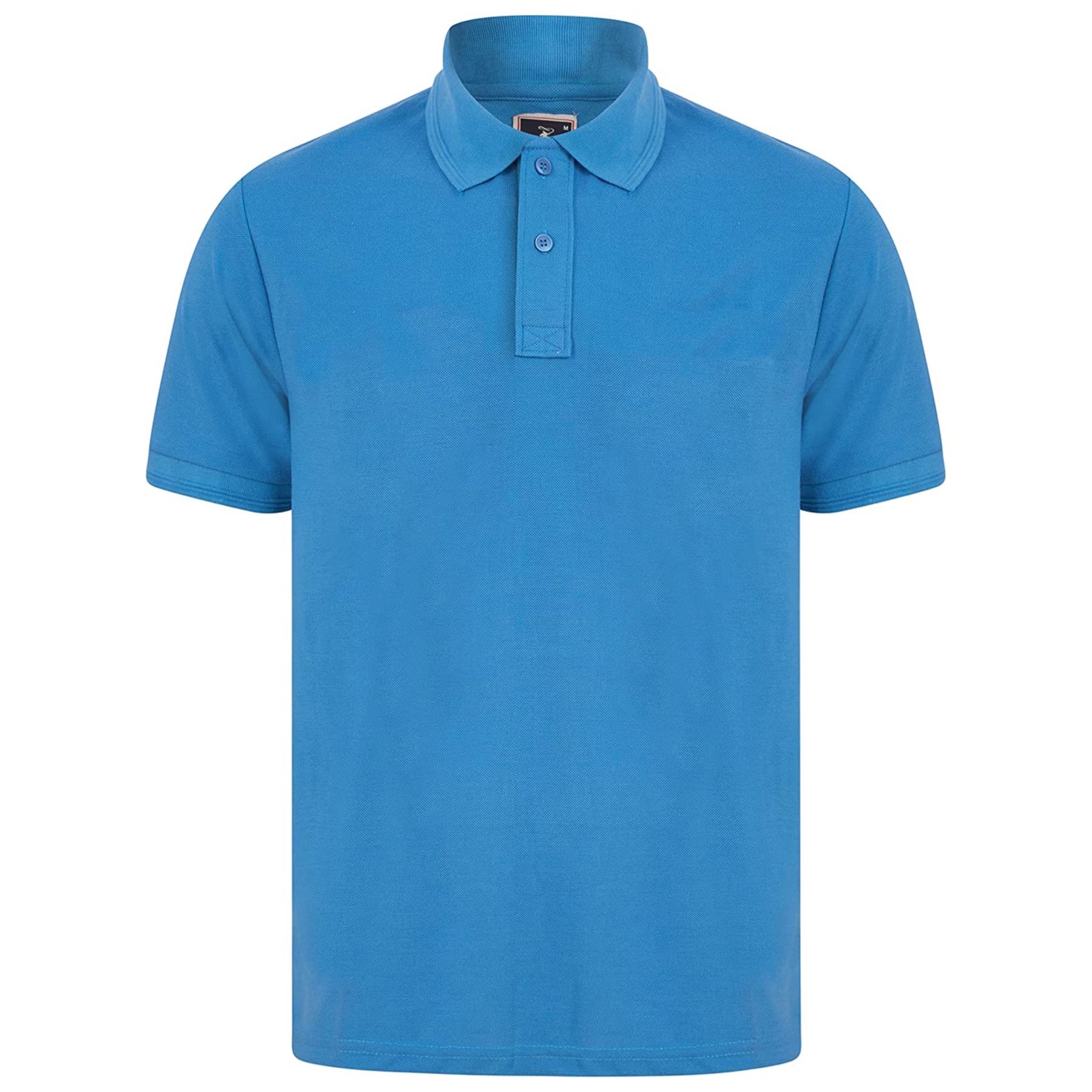 Mens Casual Polo Short Sleeve Collar Golf Fashion T-Shirt Pique Breathable Top - Picture 15 of 18