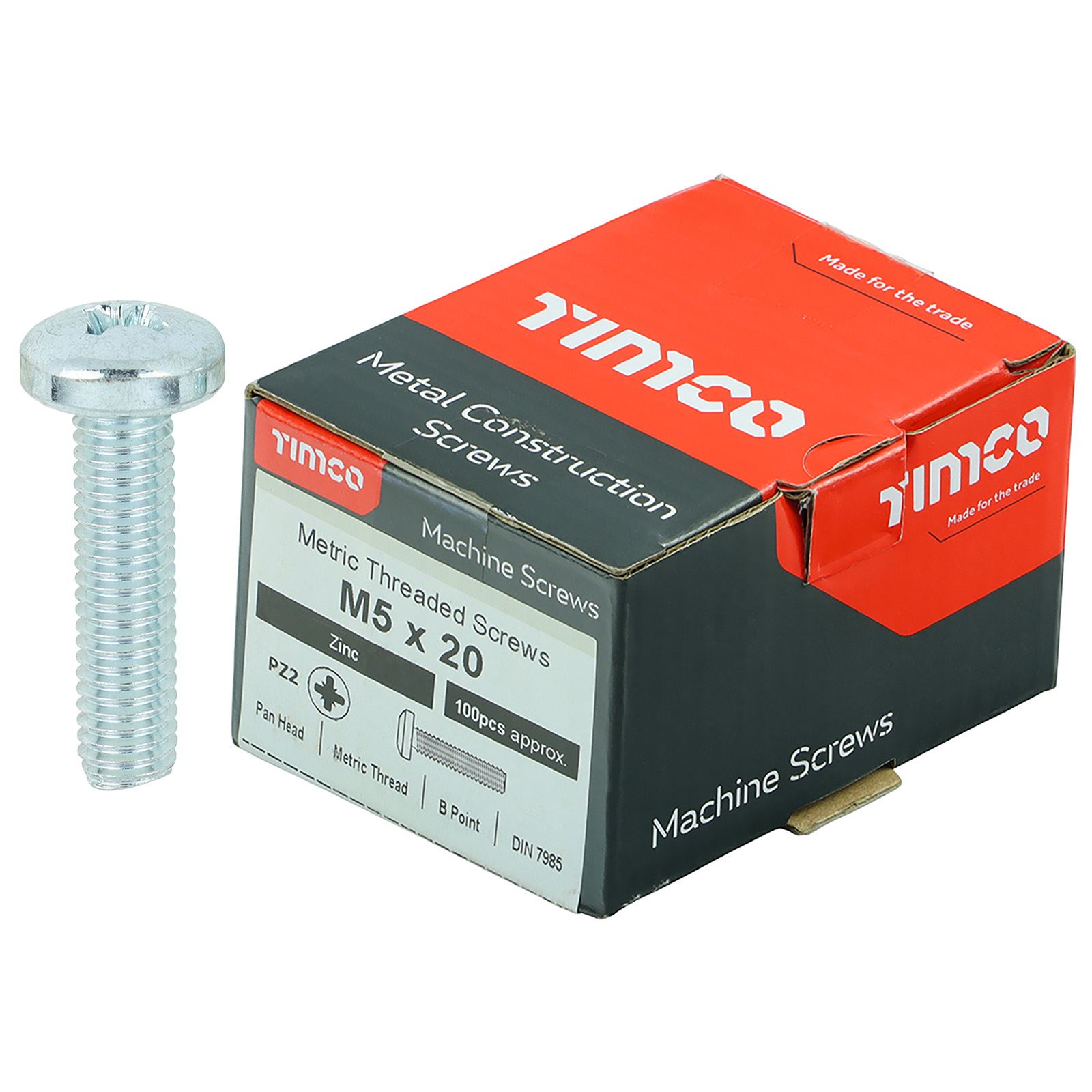 TIMCO Machine Screws Pan Head Zinc Pozi Head 100 Screws Box M4 M5 M6 - Picture 16 of 26