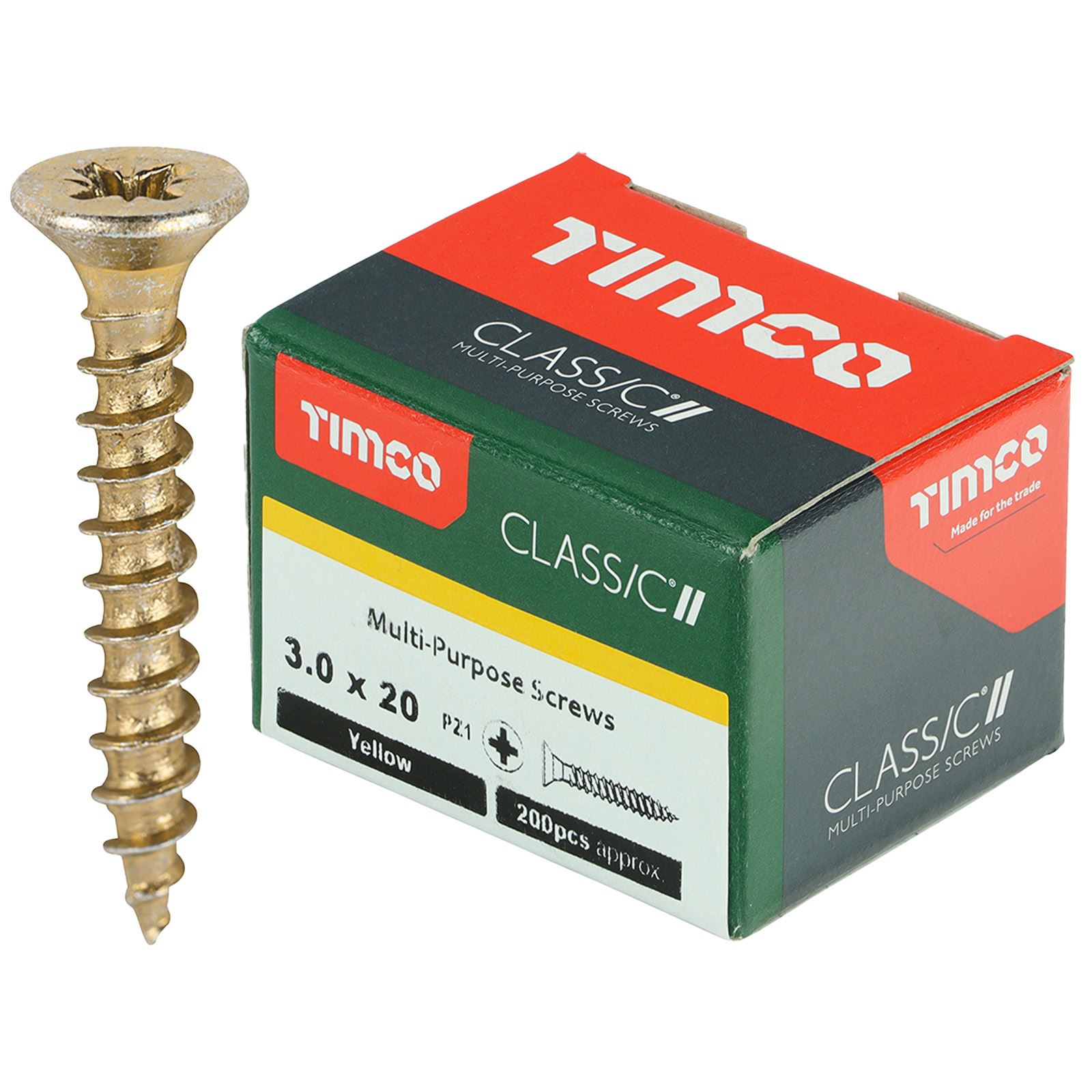 TIMCO Classic Mehrzweckschrauben Pozi Kopf Doppel Senken Gelb Verpackt - Bild 5 von 71