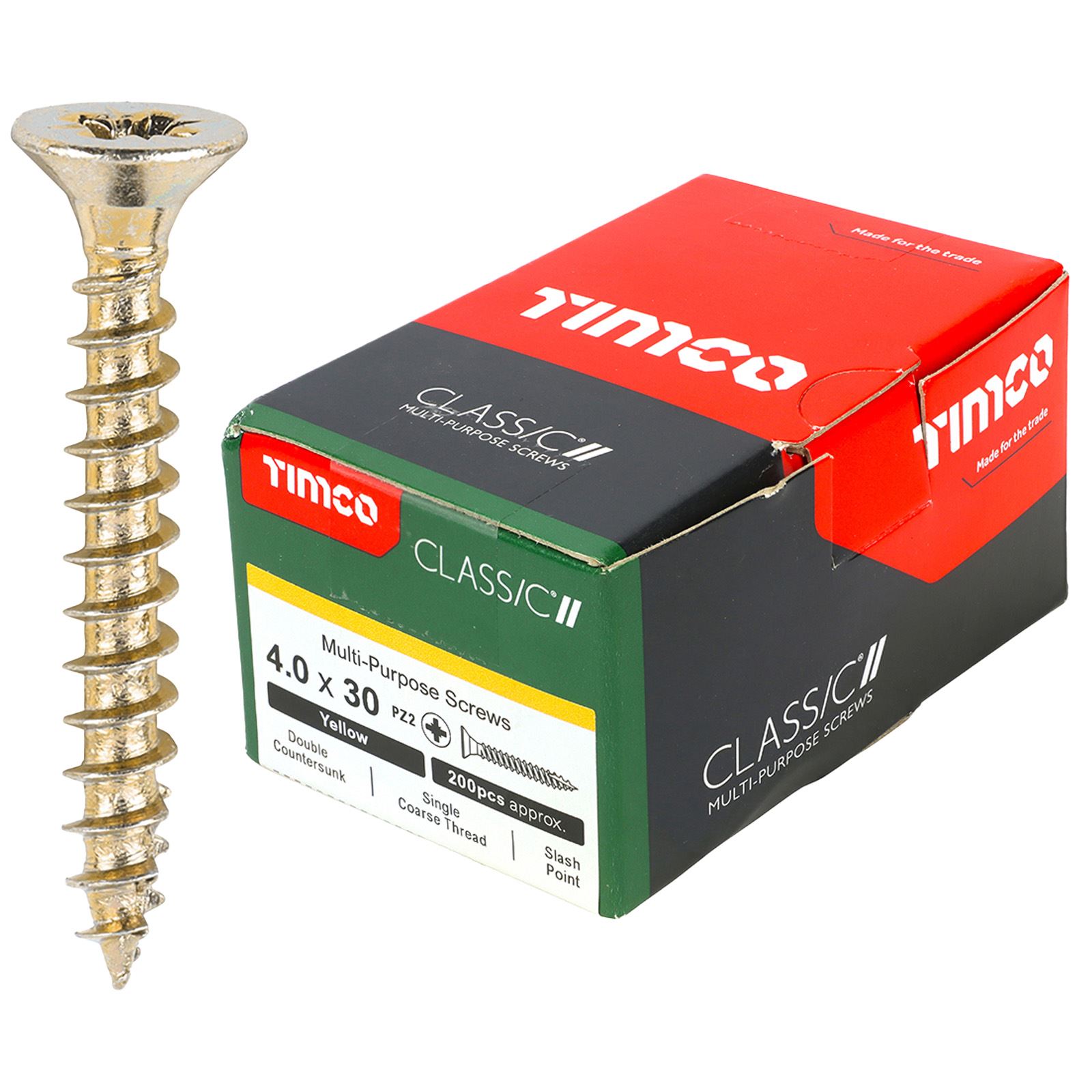 TIMCO Classic Mehrzweckschrauben Pozi Kopf Doppel Senken Gelb Verpackt - Bild 23 von 71