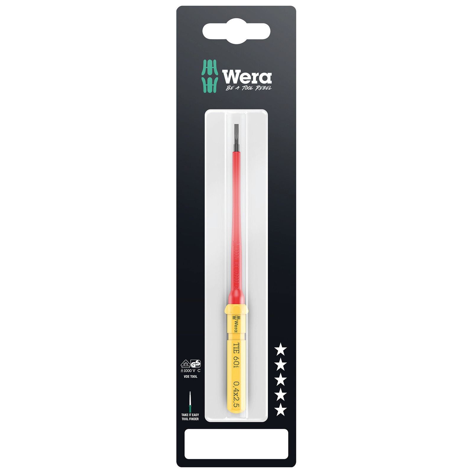 Wera Interchangeable Screwdriver Blade KK VDE SB Colour Coded Choose Size - Picture 2 of 26